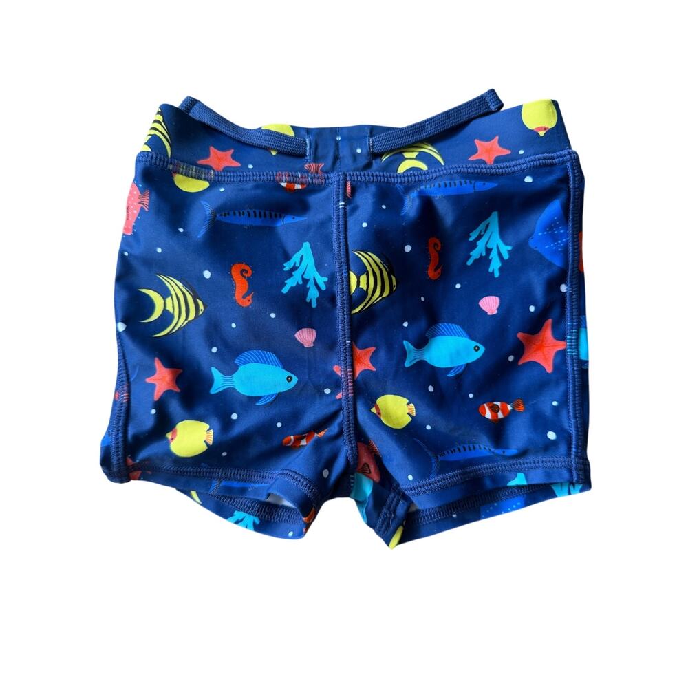 Tucker + Tate Baby Boys Ocean Print Swim Trunks 6M